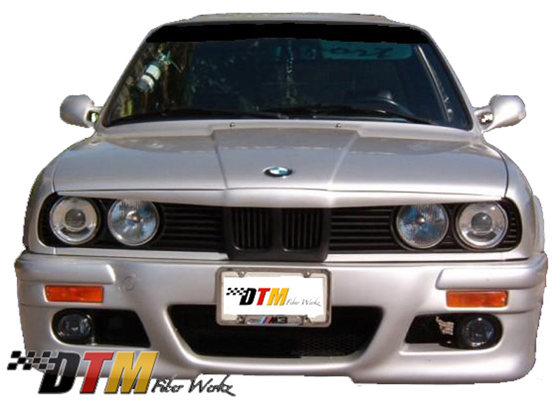 DTM Fiber Werkz BMW E30 RG E46 Style Front Bumper View 2