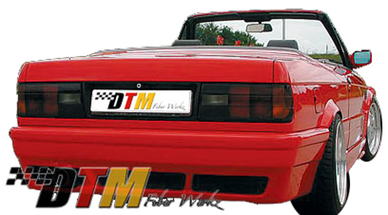 DTM Fiber Werkz BMW E30 RG E46 M3 Style Rear Bumper View 1