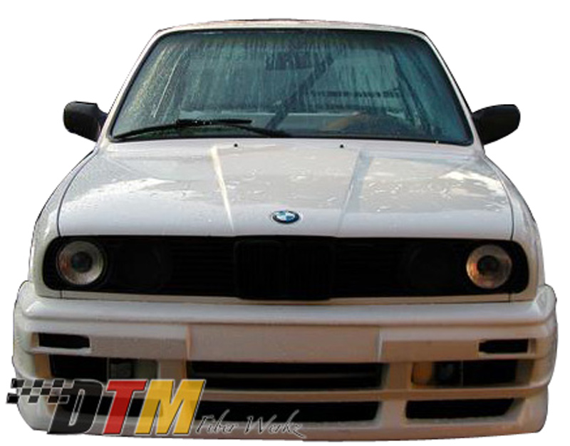 DTM Fiber Werkz BMW E30 RG GTS Style Front Bumper Mounted 1