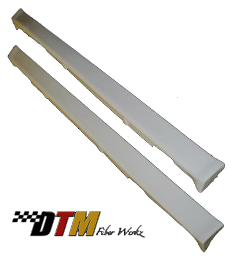 DTM Fiber Werkz BMW E30 Mtech II 1-Piece Side Skirts Unmounted