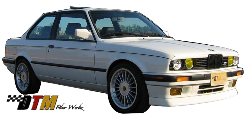 DTM Fiber Werkz BMW E30 DTM Style Front Lip Mounted View 2