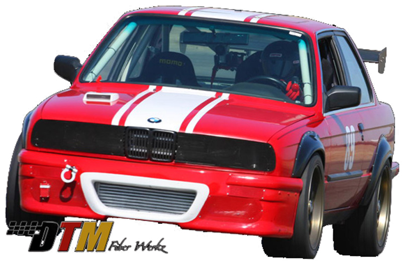 DTM Fiber Werkz BMW E30 2002tii Style Bolt On Fender Flares View 5