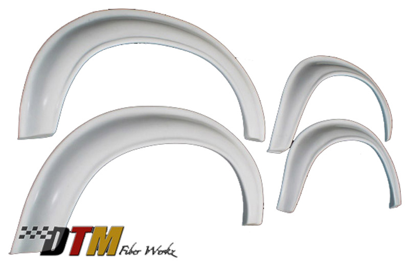 DTM Fiber Werkz BMW E30 2002tii Style Bolt On Fender Flares Unmounted