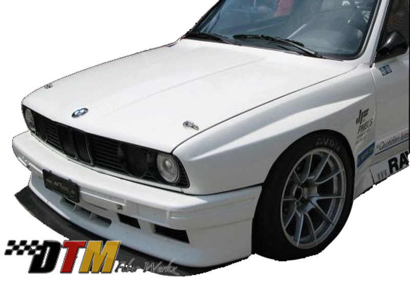 DTM Fiber Werkz BMW E30 EVO R Style Widebody Front Fenders View 5