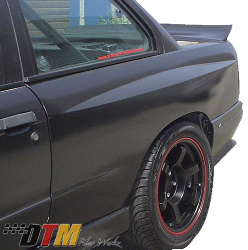 DTM Fiber Werkz BMW E30 EVO R Style Widebody Rear Fenders View 2