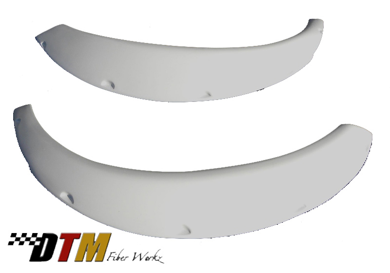 DTM Fiber Werkz BMW E30 Rivet On Fender Flares Unmounted 3