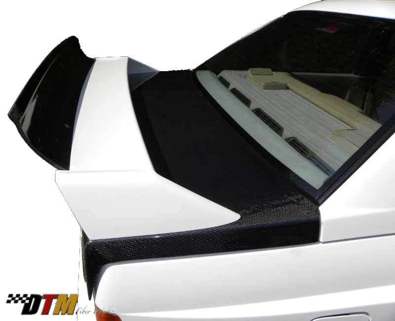 DTM Fiber Werkz BMW E30 EVO DTM Spoiler FRP Base CFRP Super Long Gurney Flap 2