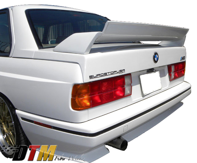 DTM Fiber Werkz BMW E30 M3 EVO DTM Spoiler FRP Base FRP Super Long Gurney Flap