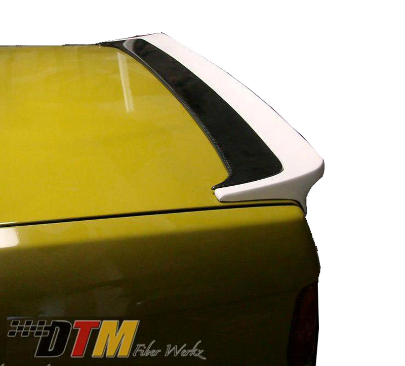 DTM Fiber Werkz E30 Mtech I style Spoiler Mounted 2