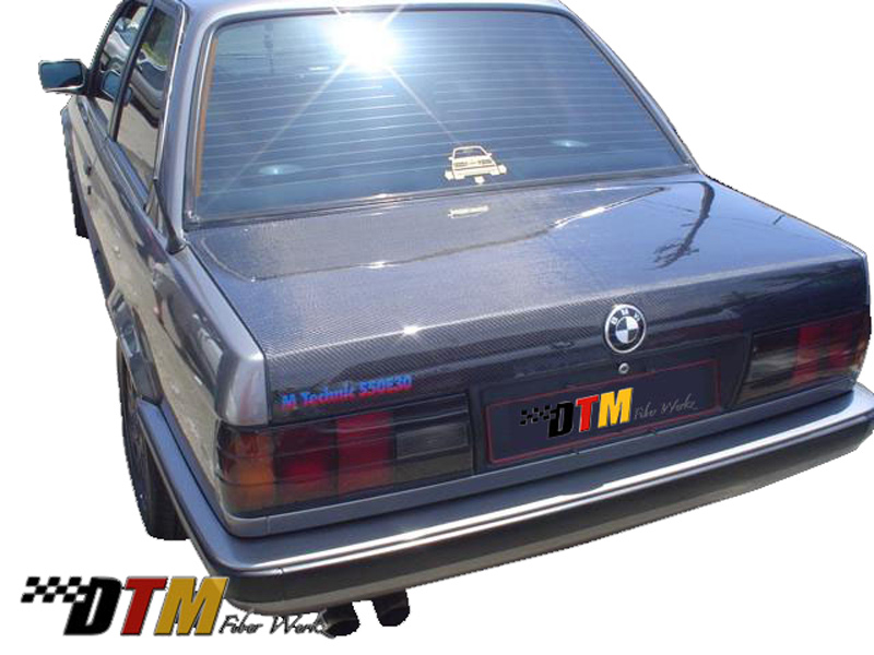 DTM Fiber Werkz BMW E30 Carbon Fiber Trunk View 5