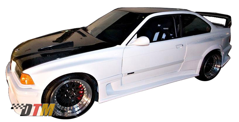 DTM Fiber Werkz BMW E36 DTM DRIFTZ Widebody Kit Mounted 2