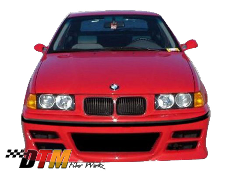 DTM Fiber Werkz BMW E36 DTM Style Front Bumper Mounted