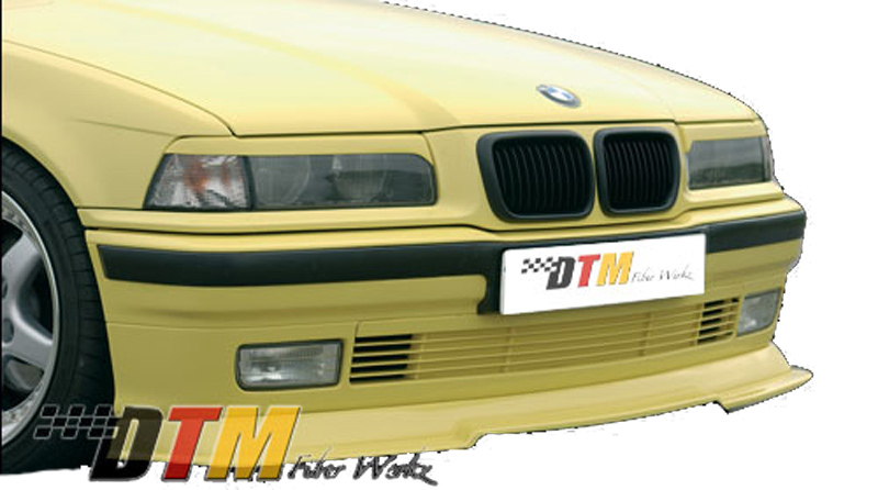 DTM Fiber Werkz BMW E36 RG Style Front Cup Lip Mounted 1