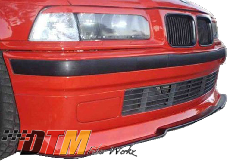 DTM Fiber Werkz BMW E36 RG Style Front Cup Lip Mounted 2