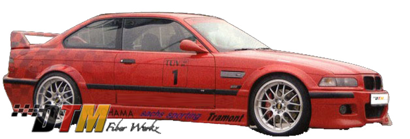 DTM Fiber Werkz BMW E36 RG Style Fender Flares View 3