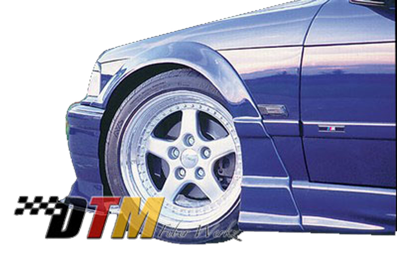 DTM Fiber Werkz BMW E36 RG Style Fender Flares View 2