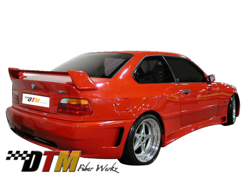 DTM Fiber Werkz BMW E36 Z-Max Widebody Kit Mounted View 2