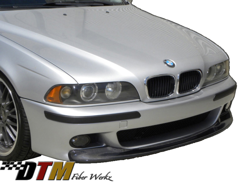 DTM Fiber Werkz BMW E39 5-Series CSL Style Front Lip CFRP Mounted 1