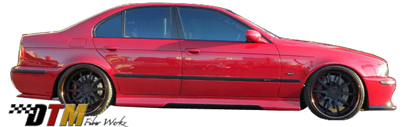 DTM Fiber Werkz BMW E39 HM Style Side Skirts Mounted Carbon Fiber Insert View 3 DTM Fiber Werkz BMW E39 HM Style Side Skirts Mounted Carbon Fiber Insert View 3