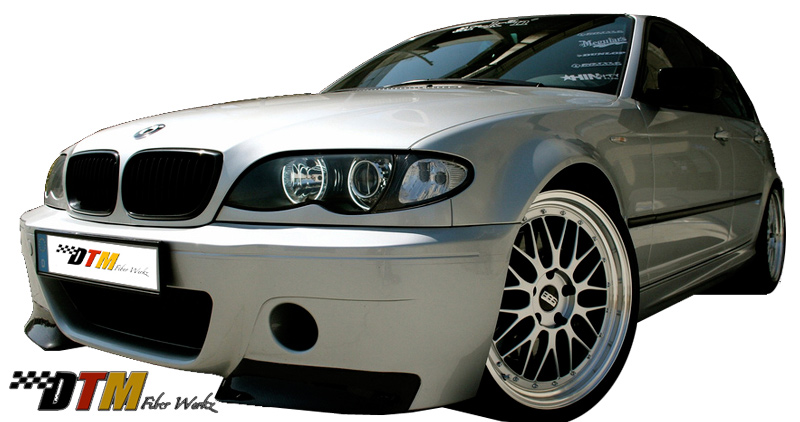 DTM Fiber Werkz BMW E46 CSL V1 Style Front Bumper View 2