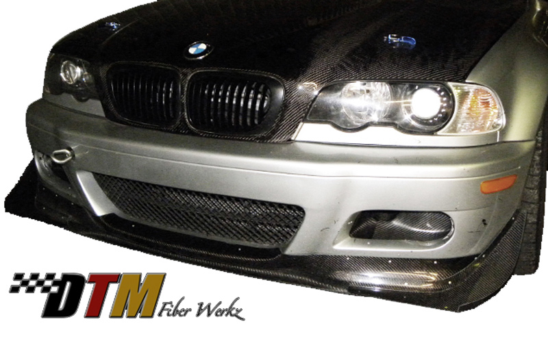 DTM Fiber Werkz BMW E46 M3 Front Canards View 2