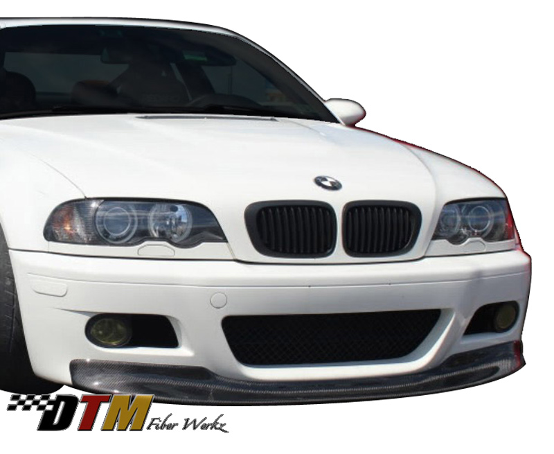 Carbon Fiber M3 Front Lip (1pc) for 1999-2006 BMW M3 [E46] (FRP & CFRP) by  DTM Fiber Werkz