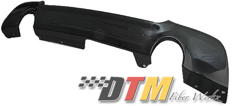 DTM Fiber Werkz BMW E92 Mtech Rear Diffuser Dual Outlet