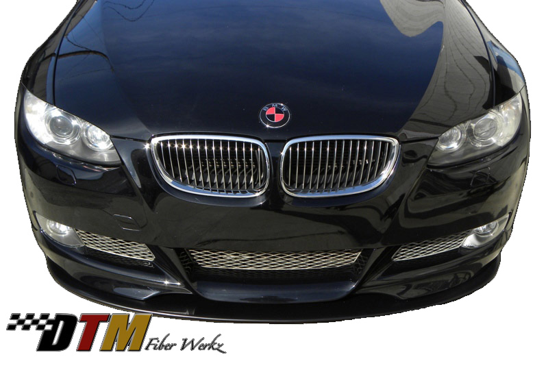 DTM Fiber Werkz BMW E92 Mtech Style Front Splitter Mounted