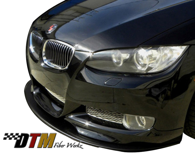 DTM Fiber Werkz BMW E92 Mtech Style Front Splitter Mounted 2