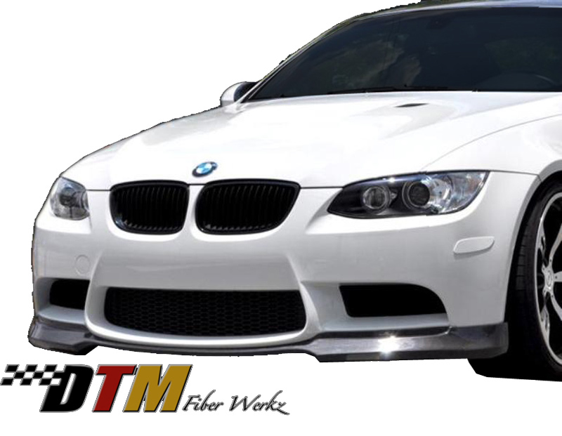 DTM Fiber Werkz BMW E9X M3 ACS Style Front Lip View 1