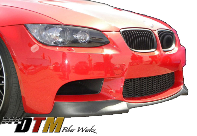 DTM Fiber Werkz BMW E9X M3 VRS Style Front Lip View 2