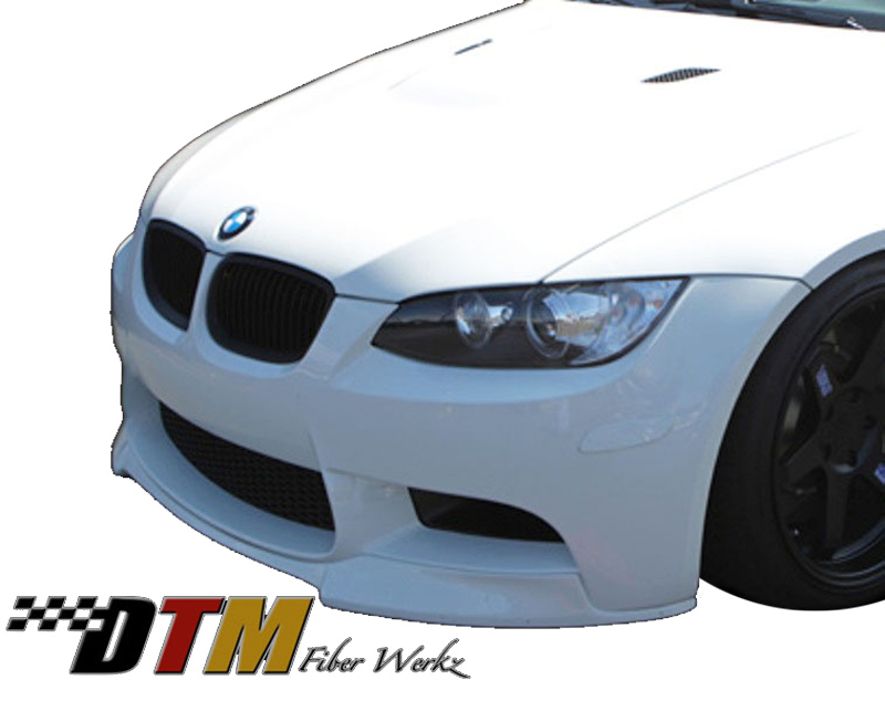 DTM Fiber Werkz BMW E9X M3 VRS Style Front Lip View 3