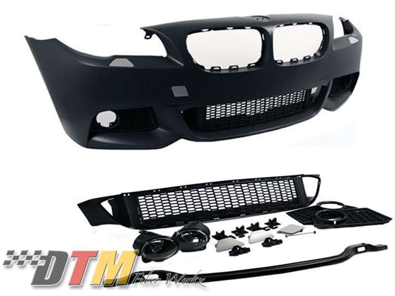 DTM Fiber Werkz BMW F10 2011 Mtech Style Front Bumper Kit Unmounted