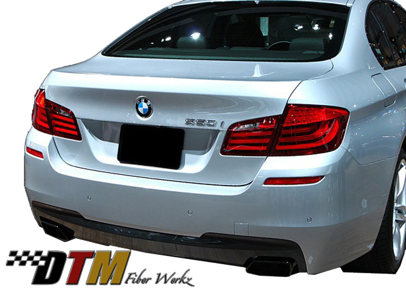 DTM Fiber Werkz BMW F10 Mtech Style Rear Bumper Set