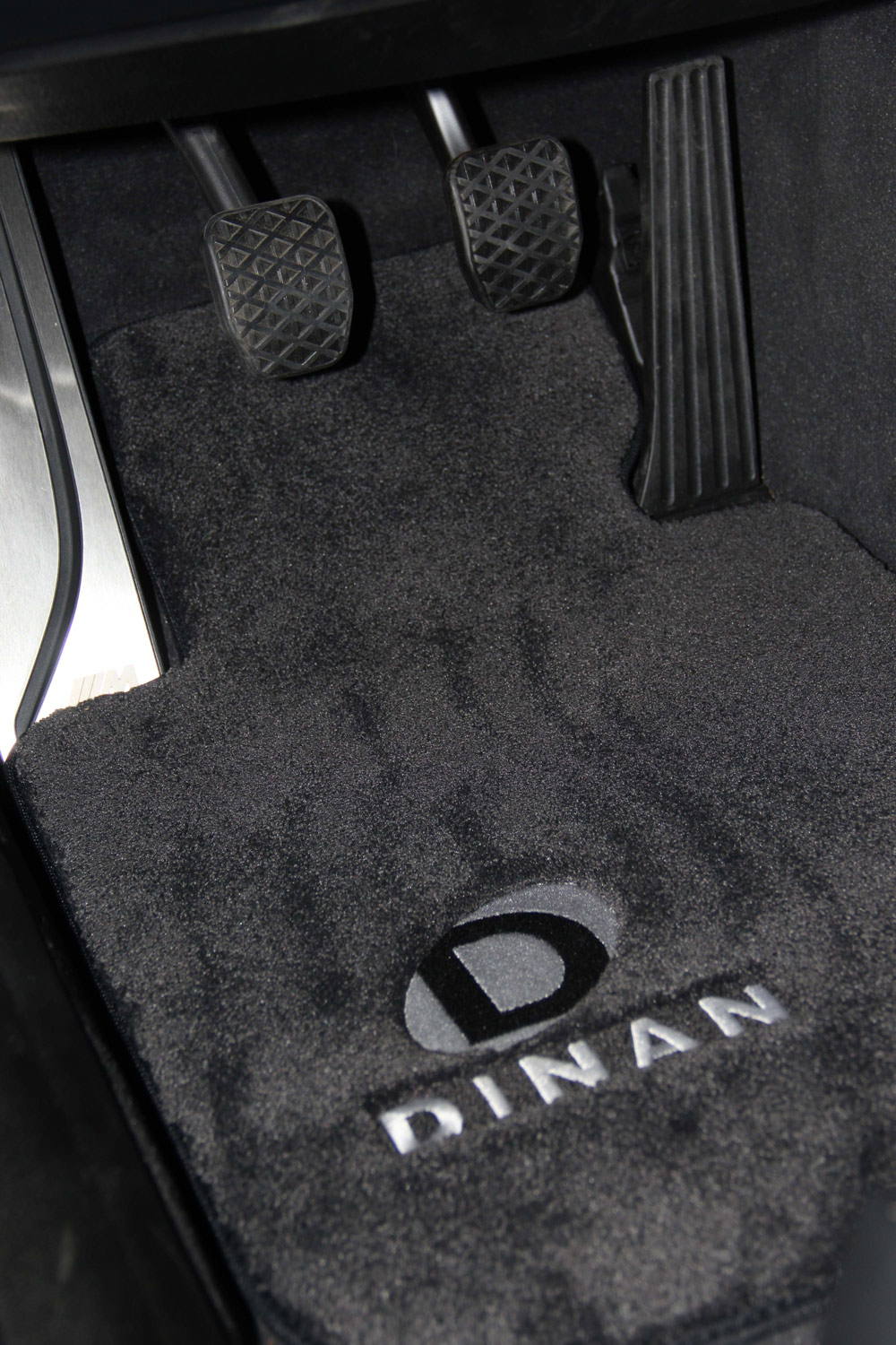 dinan signature floor mats close up