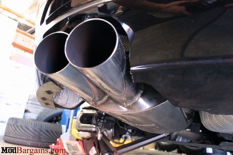 Eisenmann Exhaust Quad Tip Installed Tip Detail