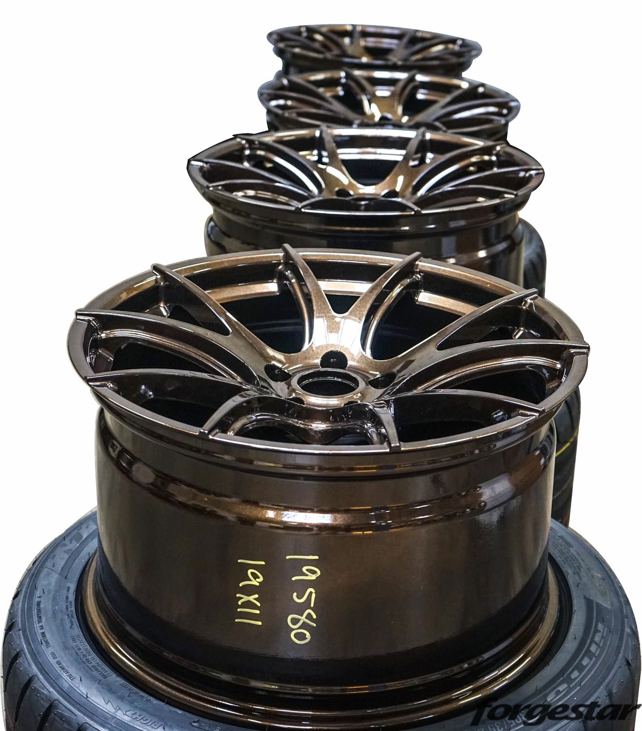 Bronze Burst Forgestar CF5V Wheels w/ Nitto Tires