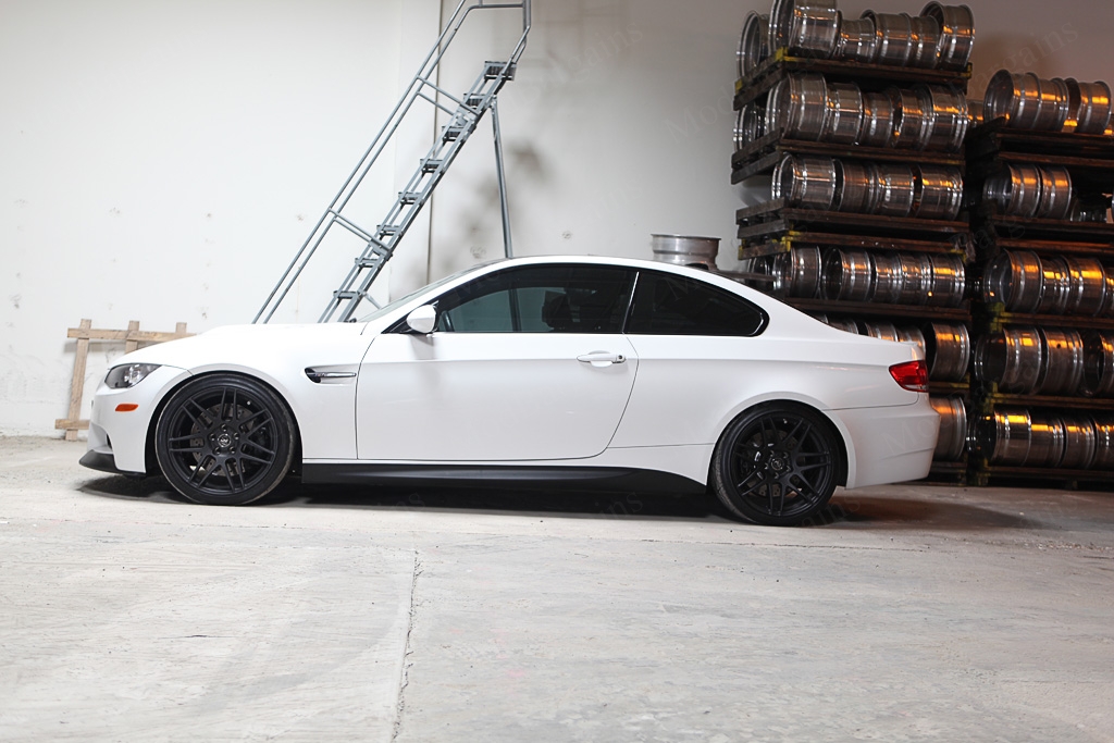 Matte Black Forgestar F14 on BMW E92 M3 Front: 19x9.0 Rear: 19x10