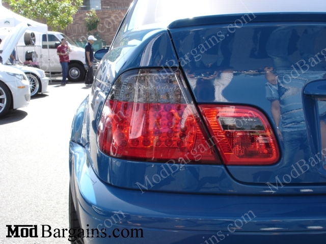 Clear Smoked Led 4 Piece Taillights For 1999 03 Bmw M3 E46