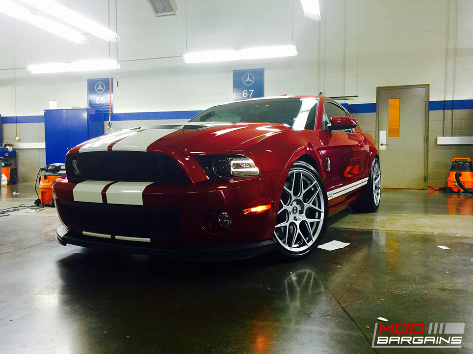 HRE FF01 Wheels in Silver on Ford Mustang GT 500