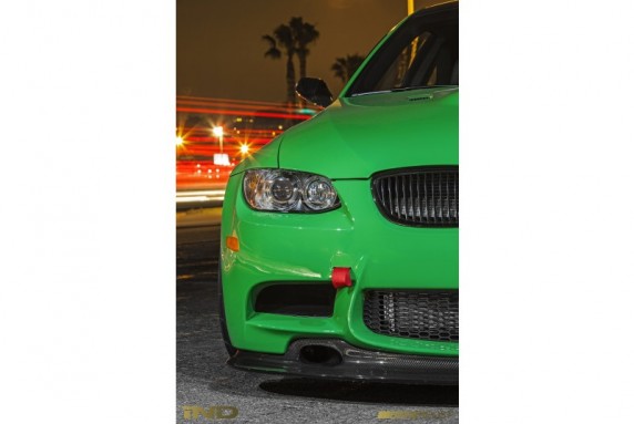 Front Tow Hook Cover Installed for 2007+ BMW M3 E9X