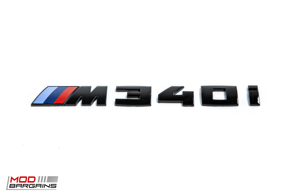 Matte Gloss Black Chrome Badge 2019+ BMW G20 3-Series M340i