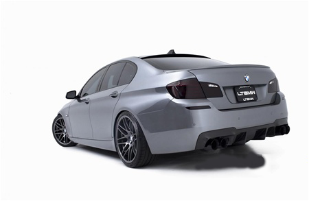 BMW F10 M5 DTM Style Carbon Fiber Rear Diffuser Rear View