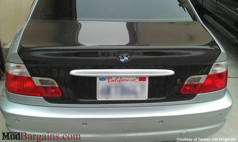 CSL Boot Lid for BMW E46 Coupe/M3 Carbon Fiber Sold at ModBargains.com