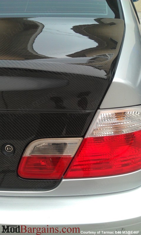 CSL Boot Lid for BMW E46 Coupe/M3 Carbon Fiber Sold at ModBargains.com