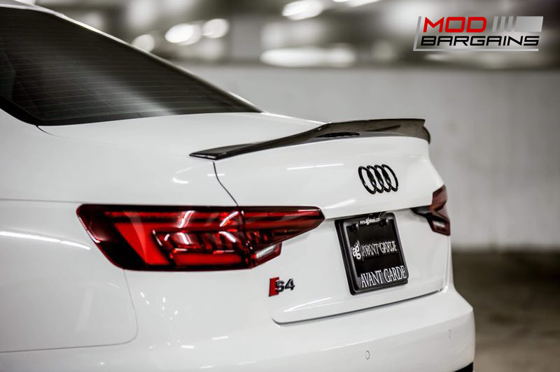 2016+ Audi A4 S4 B9 Morph Auto Design Carbon Fiber Trunk Spoiler