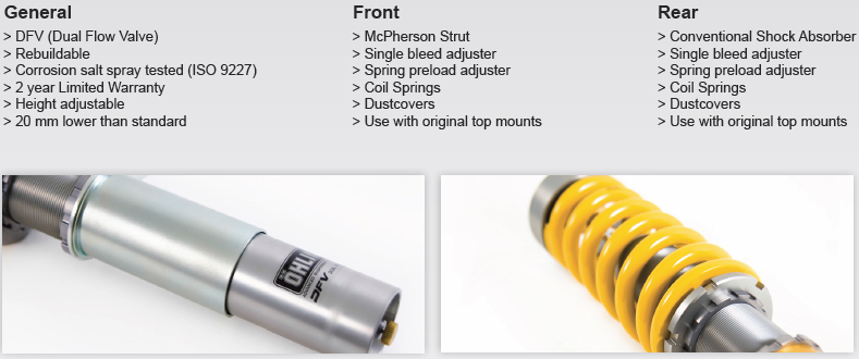 Shop Ohlins Road & Track Edition Coilovers Porsche 997 (1998-2005)@ ModBargains.com Shop Ohlins Road & Track Edition Coilovers Porsche 997 (1998-2005)@ ModBargains.com