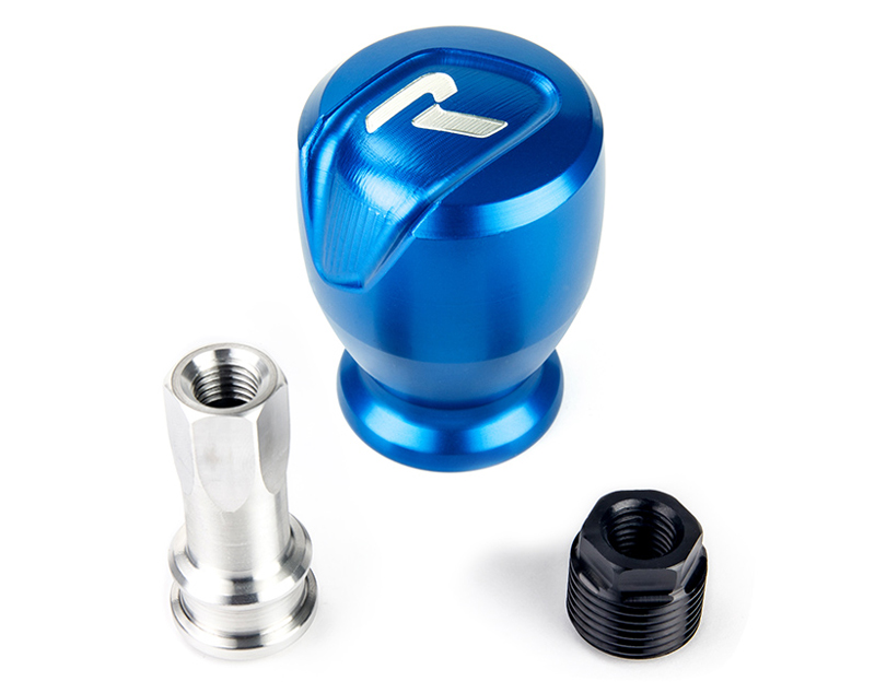 Raceseng Apex R Shift Knob in Blue with Adapters