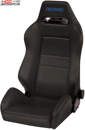 Recaro Speed Black Avus w/ Blue Logo