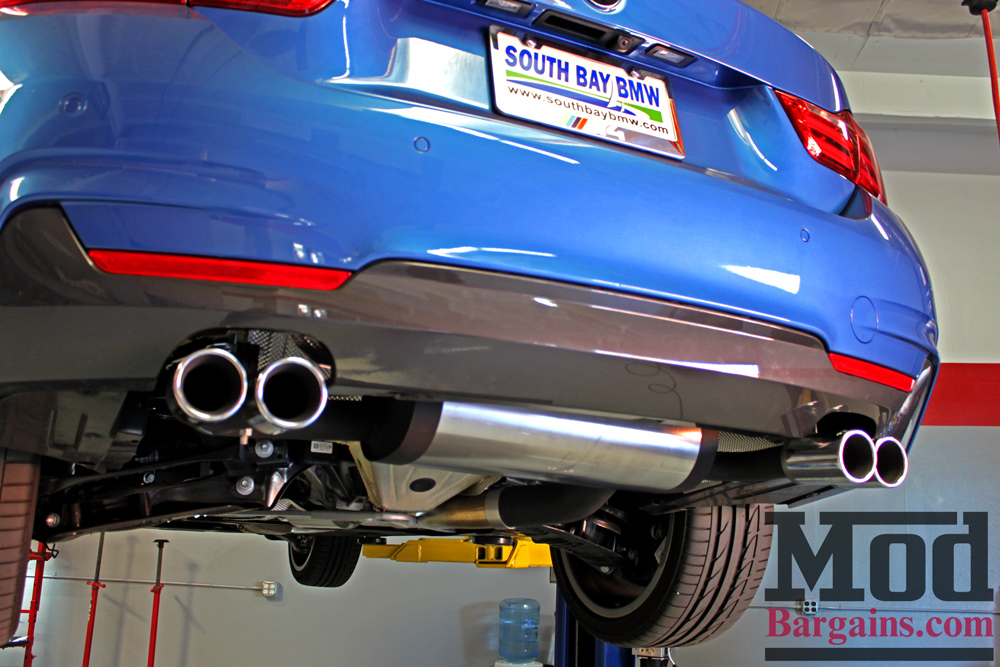 Remus Exhaust for BMW 428i Quad Exhaust with Polished Tips at ModBargains.com Installed 3